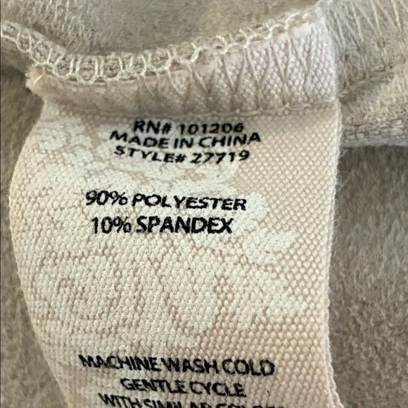 Soft Surroundings Beige Faux Suede Cardigan with Waterfall Front - Picture 8 of 11